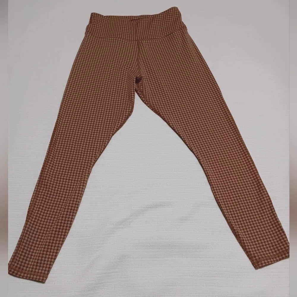 3 X$25  Madewell Flex Leggings - Check Print High-rise, slim fit. Size L